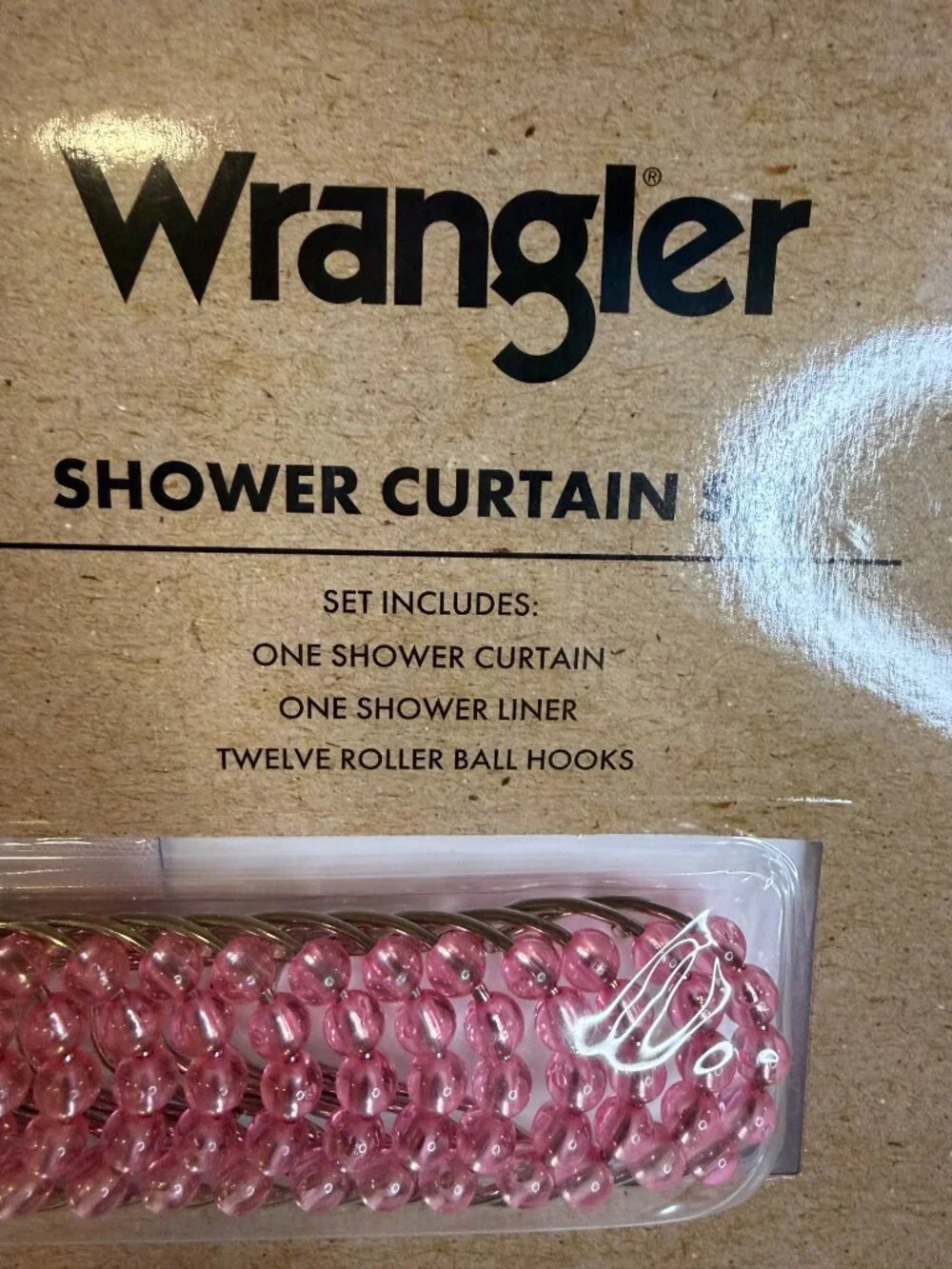 Wrangler Southwestern Shower Curtain Set Pink Blue 72x72 Liner Hooks NWT